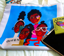Load image into Gallery viewer, QUEENS- LARGE MARKET TOTE